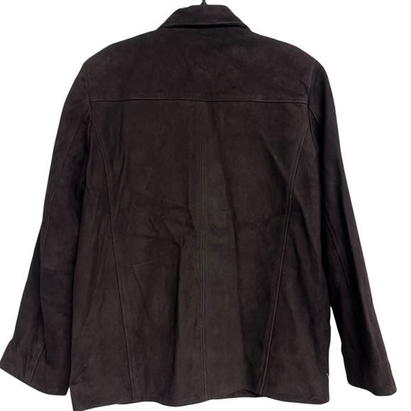 NWT Reformation Veda Lincoln Chocolate Brown Suede Shirt Jacket - Picture 7 of 13